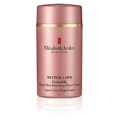 Image of Elizabeth Arden Retinol + HPR Ceramide Rapid Skin Renewing Water Cream, 50ml, Anti Ageing Skincare to Revitalize &amp; Smooth Wrinkles, for Day Night
