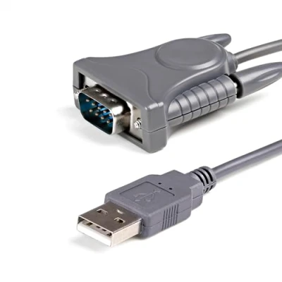 Image of StarTech.com 3ft (91cm) 1 Port USB to Serial Cable, DB9/DB25 RS232 Converter, Prolific, Adapter