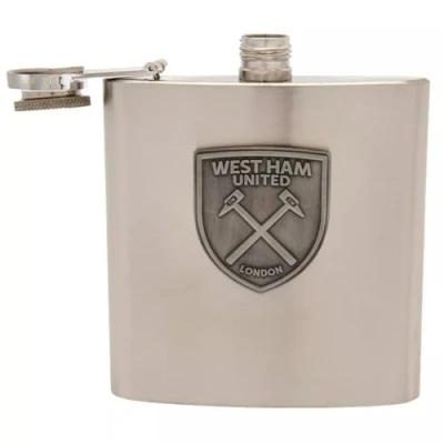 Image of West Ham Steel Travel Flask Mug Easy Grip