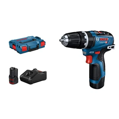Image of Bosch Professional 12V System GSB 35 Cordless Combi Drill (Incl. 2x 3.0 Ah Rechargeable Battery, GAL 40 Charger, in L BoxX)
