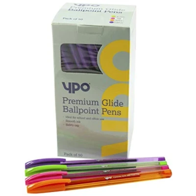 Image of 20 multicolours Ballpoint Pens Medium Point (1.0 mm) multicolours, Pack of Ultra Glide Smooth Ink TG