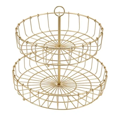 Image of Fruit Storage Basket, 2 Tier Deformation Resistant Basket for Kitchen