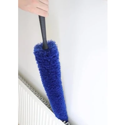 Image of CERTIFIED RADIATOR CLEANING BRUSH LONG REACH MICROFIBRE DUSTING FLUFFY 80CM&#039;S CLEANS DOWN BACK OF RADIATORS &amp; INBETWEEN GRILLS/VENTS FLEXIBLE