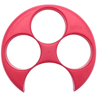 Image of Sahkgye Food Control Meal Measure Plate Diet Portion Weight Loss Healthy Eating Slim New, Red,143324A1