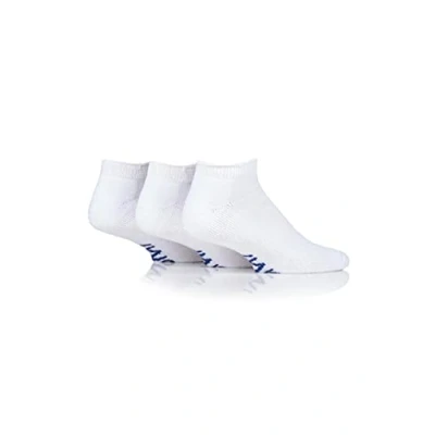 Image of 3 Pair White Footnurse Cushioned Foot Diabetic Trainer Socks Men&#039;s 6 8.5 Mens Iomi