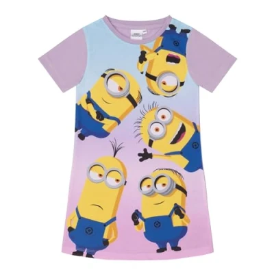 Image of MINIONS/Despicable Me Girls Nightdress Nightie 3 4 Years 104cm Purple