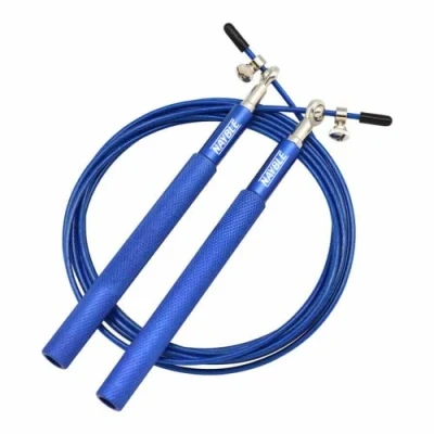 Image of Nayble Pro Skipping Rope Adjustable Speed Jump for Fitness, Cardio &amp; Endurance Training Lightweight Tangle Free Ideal CrossFit, Boxing HIIT Workouts (Blue)