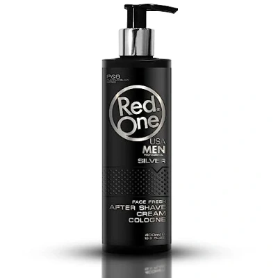 Image of RedOne Aftershave Cream Cologne 400 ml Balm Lotion Men Moisturising Face Fresh (Silver)