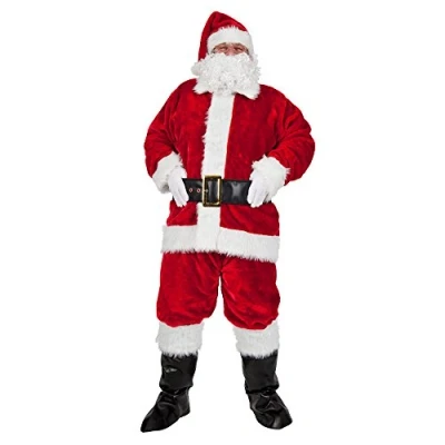 Image of Wicked Costumes Regal Plush Professional 8 Piece Santa Suit (Plus Size)