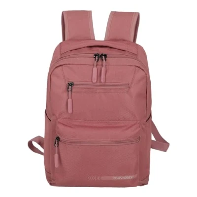 Image of travelite KICK OFF backpack M, rosé, Unisex Adults carry on size complies with IATA board luggage regulations, series: 40 cm, 17 liters, Pink, Talla única