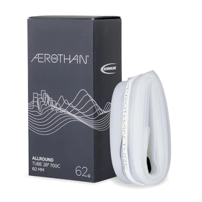 Image of Schwalbe Aerothan Tube 28 Inch SV17E High End Bicycle Inner TPU, 37/50 622, Valve SV 60 mm Extra Light, Puncture Proof Made in Germany