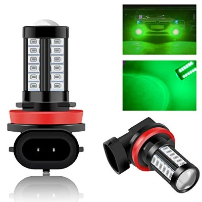 Image of Teguangmei 2Pcs H8 H9 H11 Car led Fog Light Bulbs 33SMD Super Bright Green for Daytime Running Lights DRL 12V