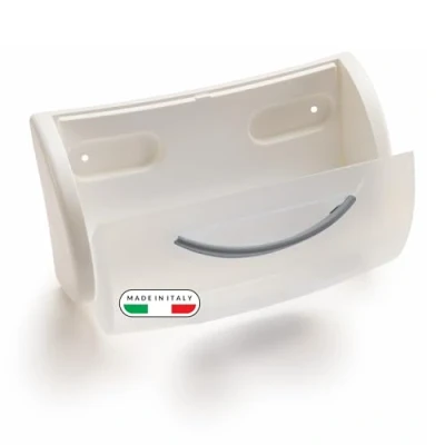 Image of SNIPS Ordinello, Sponge, Gloves Holder, 22,5 x 12,5 8 cm, Made in Italy, Bpa Free, White and Transparent