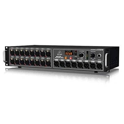 Image of Behringer S16 I/O Box with 16 Remote Controllable Midas Preamps, 8 Outputs and AES50 Networking featuring Klark Teknik SuperMAC Technology, Pc compatible only