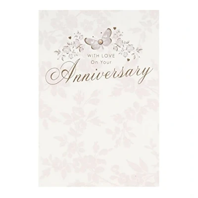 Image of Hallmark Anniversary Card &quot;With Love&quot; Medium [Old Model]