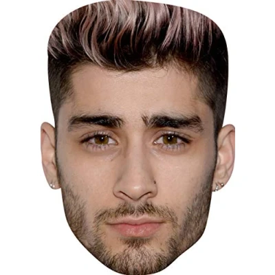 Image of FoxyPrinting Zayn Malik Music Stars Celebrity Cardboard Party Face Mask Fancy Dress