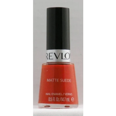 Image of Revlon Nail Polish Matte Suede 507 Fire Fox