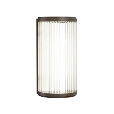 Image of Versailles 250 Phase Dimmable Bathroom Small LED Flush Wall Light Bronze