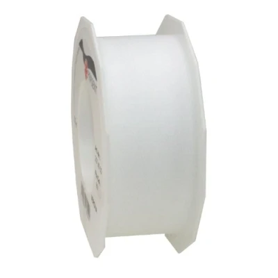 Image of C.E. Pattberg VERONA Decoration Ribbon white, 50 m Tulle Band For Wrapping And Decorating, 40 mm Width, Elegant Easter Decorations, Baby Showers, Christmas, Wedding, Car