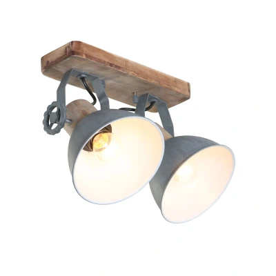 Image of Gearwood Twin Spotlight Industrial, Wood Blank