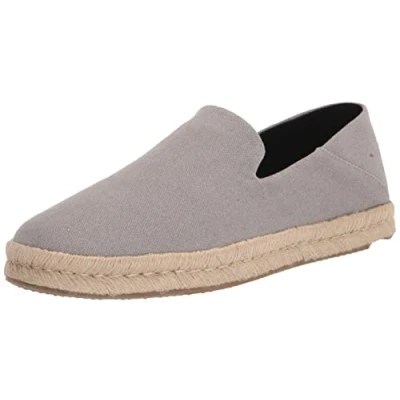 Image of TOMS Santiago Espadrilles, Men&#039;s, Size: 13, Grey Textile