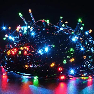 Image of Marco Paul 200 Warm White Christmas Fairy Lights with Timer Function 8 Lighting Modes Tree String Indoor Outdoor Garden (200 Multi)