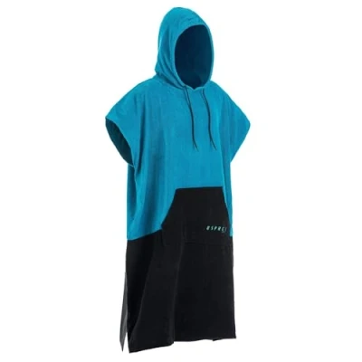 Image of Osprey Adult Surf Poncho Hooded Towel Beach Changing Robe for Men and Women Surfing Swimming with Waterproof Seat Protector Section Built in Bag Unisex, Blue