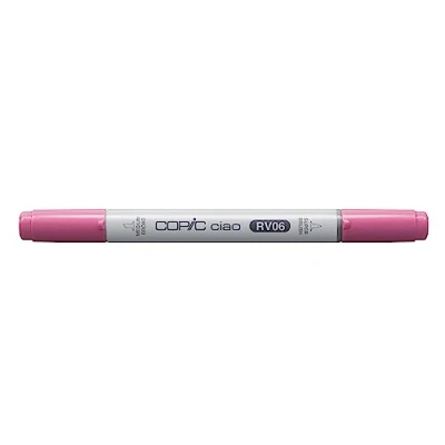 Image of Copic Ciao Coloured Marker Pen (RV 06) Cerise, For Art &amp; Crafts, Colouring, Graphics, Highlighter, Design, Anime, Professional Beginners, Supplies Colouring Books