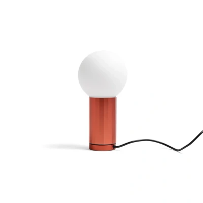Image of HAY Turn on LED table lamp, dimmer, orange base