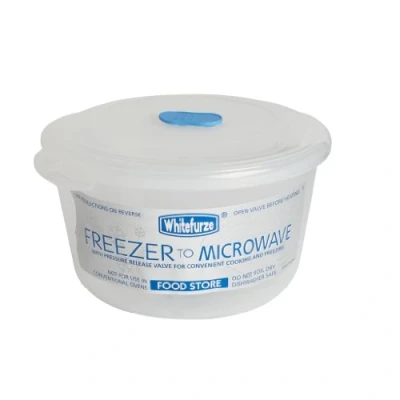 Image of Whitefurze 1.22L Round Freezer to Microwave Storer(Storage Box)