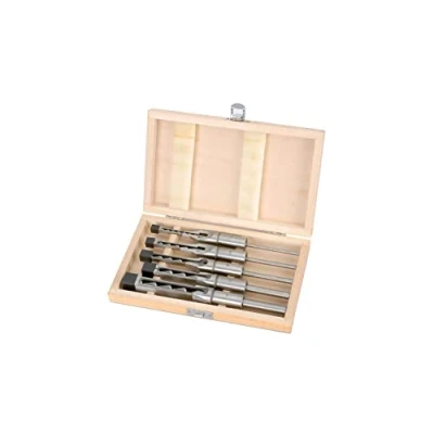 Image of Draper Hollow Square Mortice Chisel and Bit Set (5 Piece)