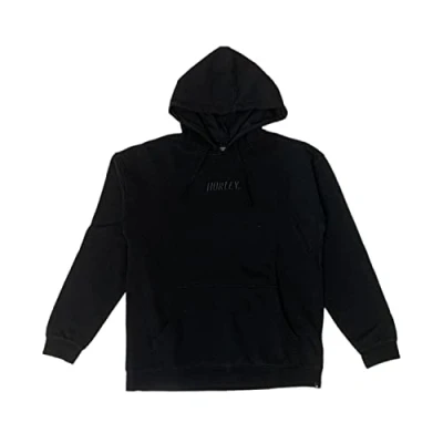 Image of Hurley Men&#039;s Fastlane Po Fleece Sweatshirt, Black, L
