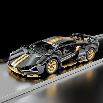 Image of Technic Sport Car Building Blocks Set, 918 PCS Super Sports Kit, 1:14 Racing Collectible Model Supercar Brick Vehicle Construction Toys Gift for Adults and Teens（FKP）