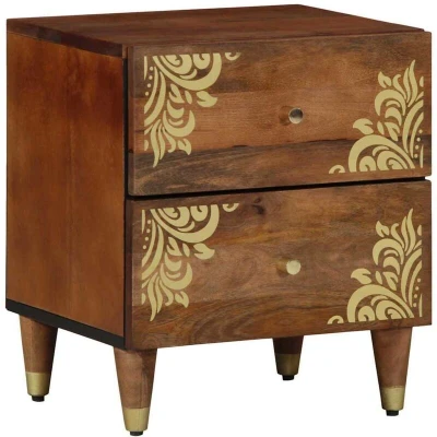 Image of vidaXL Bedside Cabinet 40x33x46 cm Solid Wood Mango
