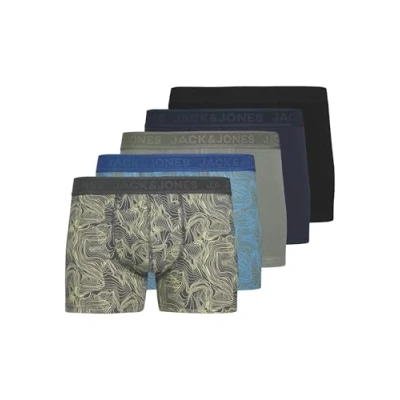 Image of Jack &amp; Jones Cameron 5 pack Pants, Men&#039;s, Size: Medium, Asphalt true blue night sky castor gray black