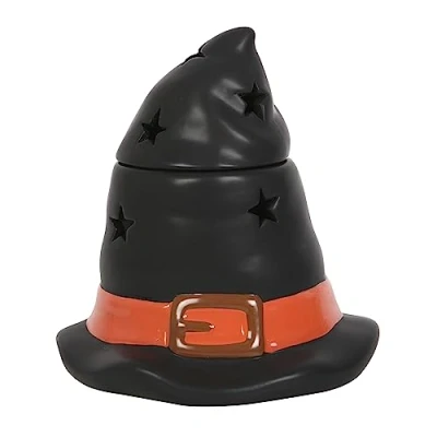 Image of Spooky Witch Hat Burner: Magical Wax Warmer for Halloween Decor &amp; Fragrance