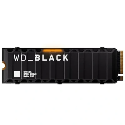Image of WD_Black SN850X 4TB SSD, M.2 2280 NVMe SSD with Heatsink, Gaming Expansion PCIe Gen4 NVMe, High Performance Internal Read speeds up to 7300 MB/s, Write 6,600 MB/s