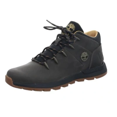 Image of Timberland Sprint Trekker Laceup ankle boots, Men&#039;s, Size: 7.5, Grey Leather and textile
