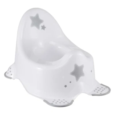 Image of keeeper Stars Baby Potty, From 18 Months to 3 Years, Anti Slip Design, Adam, White