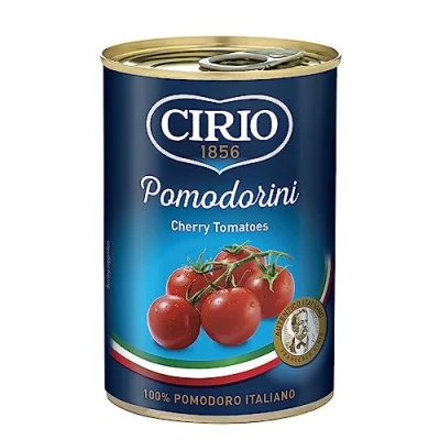 Image of CIRIO Pomodorini, Whole Cherry Tomatoes, Italian, Canned, Tinned, 400g (Pack of 1)