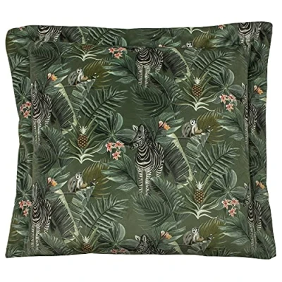 Image of Evans Lichfield Manyara Cushion Cover, Zebra, 50 x 50cm