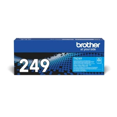 Image of BROTHER TN 249C Toner Cartridge, Cyan, Single Pack, Ultra High Yield, Includes 1 x Genuine Supplies