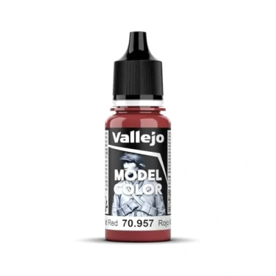 Image of Vallejo Model Color 17 ml Acrylic Paint Flat Red