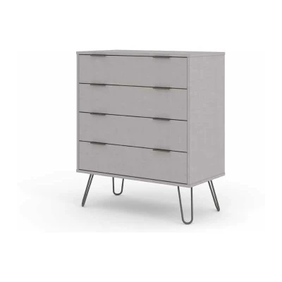 Image of Core Products Augusta Grey 4 Drawer Chest of Drawers