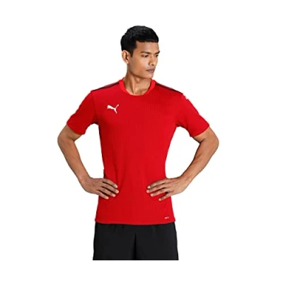 Image of PUMA Men&#039;S Teamcup Jersey Football Shirt, Red, M