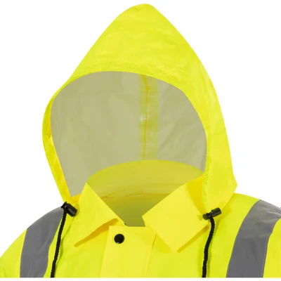 Image of Sitesafe Hi vis Waterproof Coat CL3 (EN20471) Yellow L