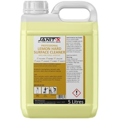 Image of Janit X Hard Surface Lemon All Purpose Cleaner 5L Concentrate (Without Pump, 1 Bottle)