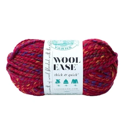 Image of Lion Brand Yarn Company 640 621 Wool Ease Thick &amp; Quick Yarn, Campfire