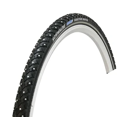 Image of Schwalbe 703531 tire marathon winter plus 20x2.15 hs396 s guard 144 clavos wic plegable negro r