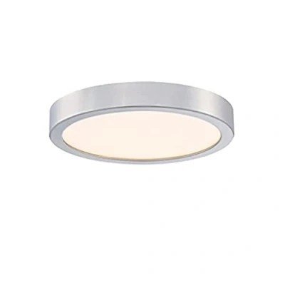 Image of Westinghouse Lighting 6119840 Traditional One Light, 21 cm 18 Watt LED Indoor Flush Mount Fixture, Brushed Nickel Finish, Acrylic Shade